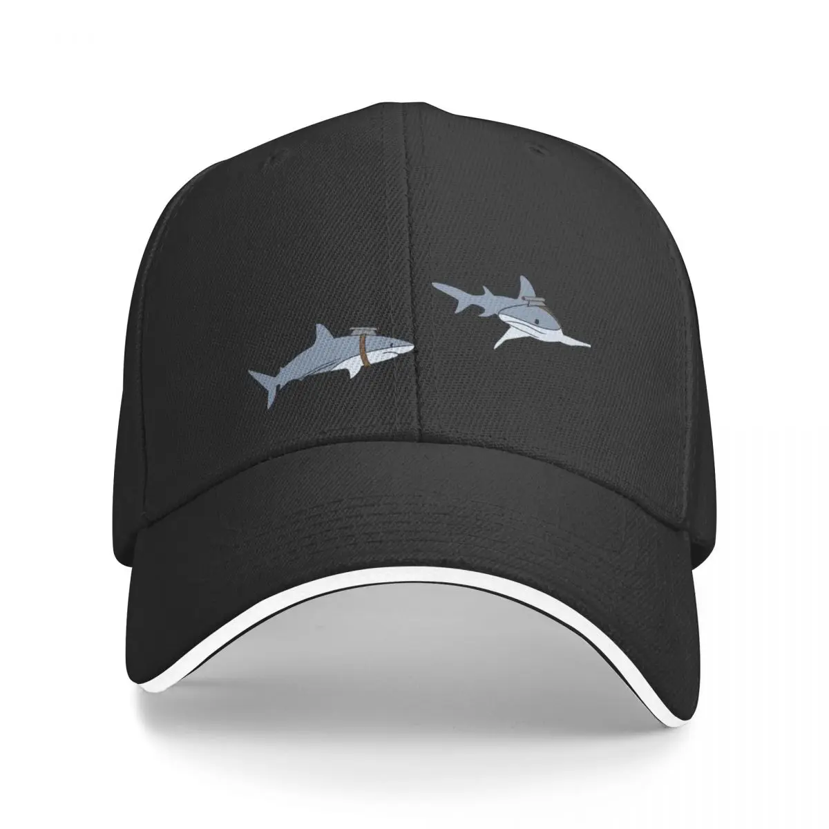 Sharks with laser beams Baseball Cap Vintage foam party Hat Men Hats Women's