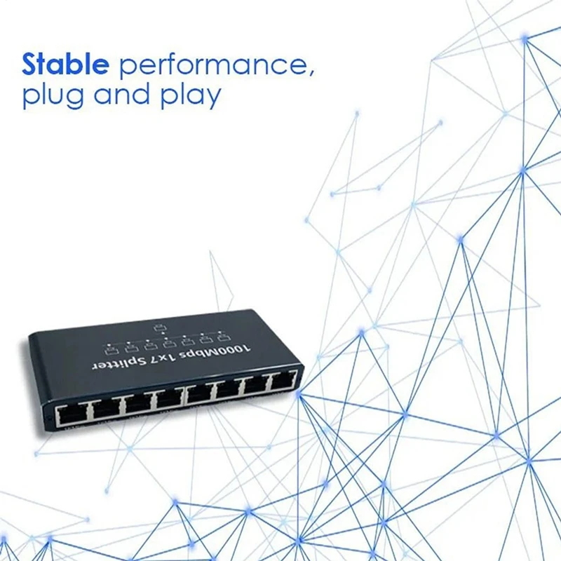 Gigabit Rj45 Splitter Ethernet Extension Adapter 1 to 3 Hot Sale in Stock