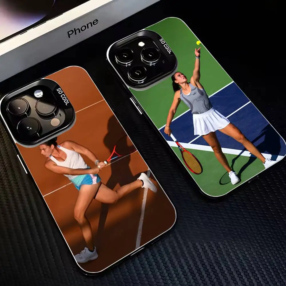 

tennis Emma Navarro Phone Case For iPhone 16,15,14,13,12,11,Mini,Pro,MAX Black Matte Shockproof Cover