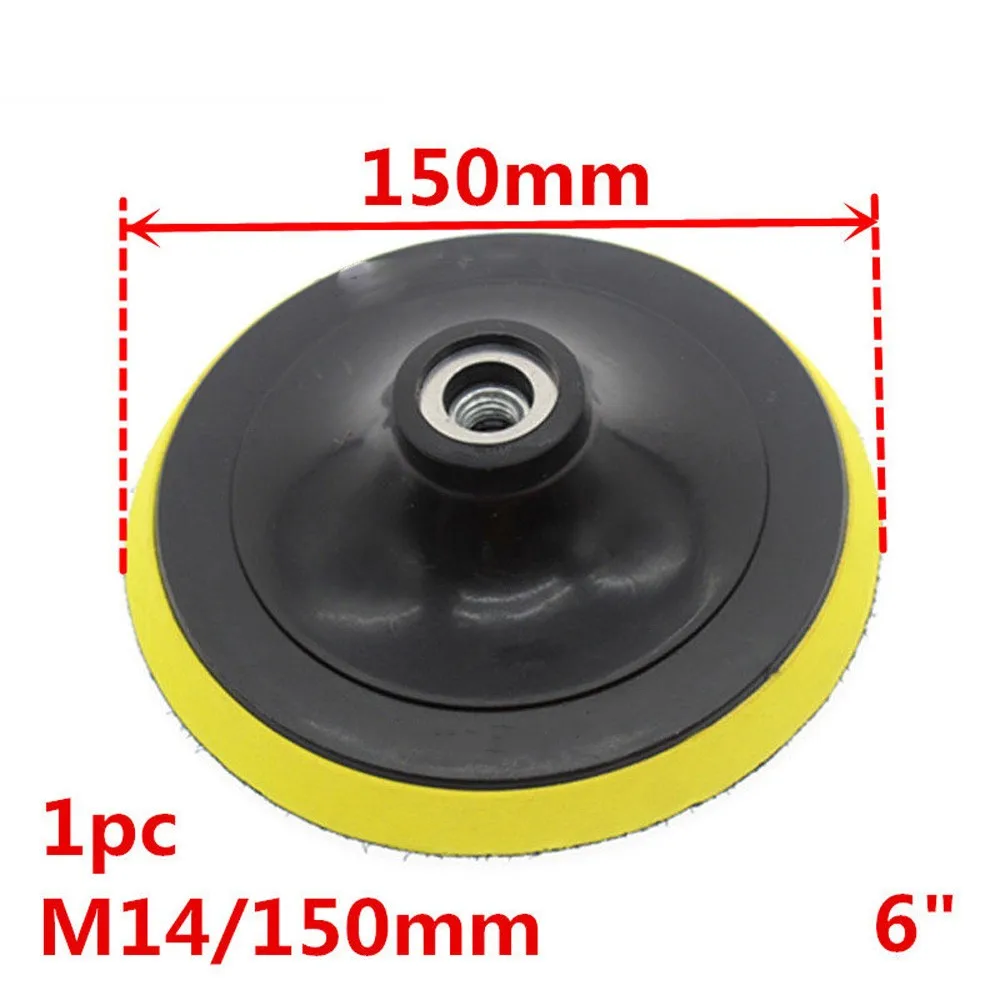 6 Inch 150mm Backing Pad Sanding Holder Disc Polishing Backer Plate M 14 For Polisher Grinding Tools Auto Care