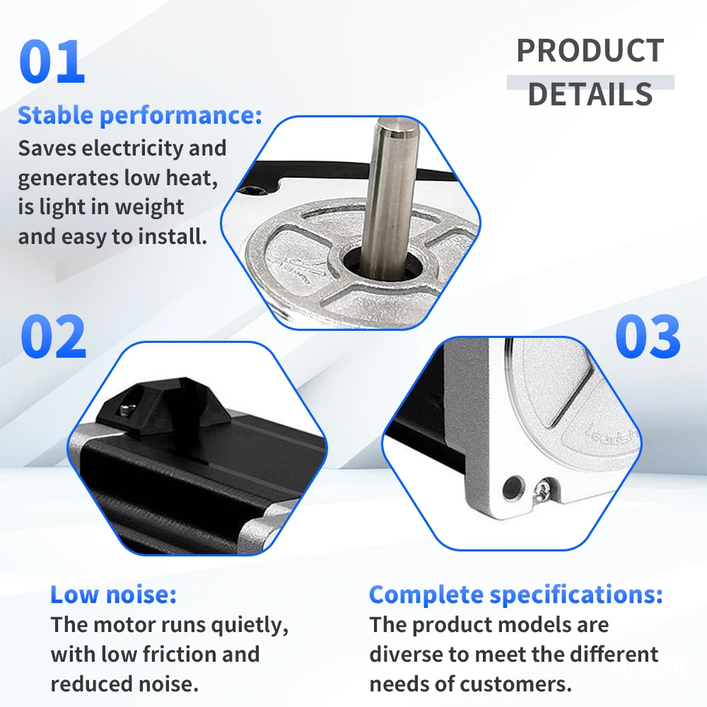 Рисунок 6 - 2-фазный гибридный шаговый двигатель с валом 8 мм