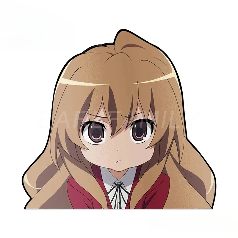 

Car Sticker for Taiga Aisaka Peeker Big Head Anime Vinyl Rear Windshield Trunk Stickers Car Accessories 13X10.9CM PVC KK