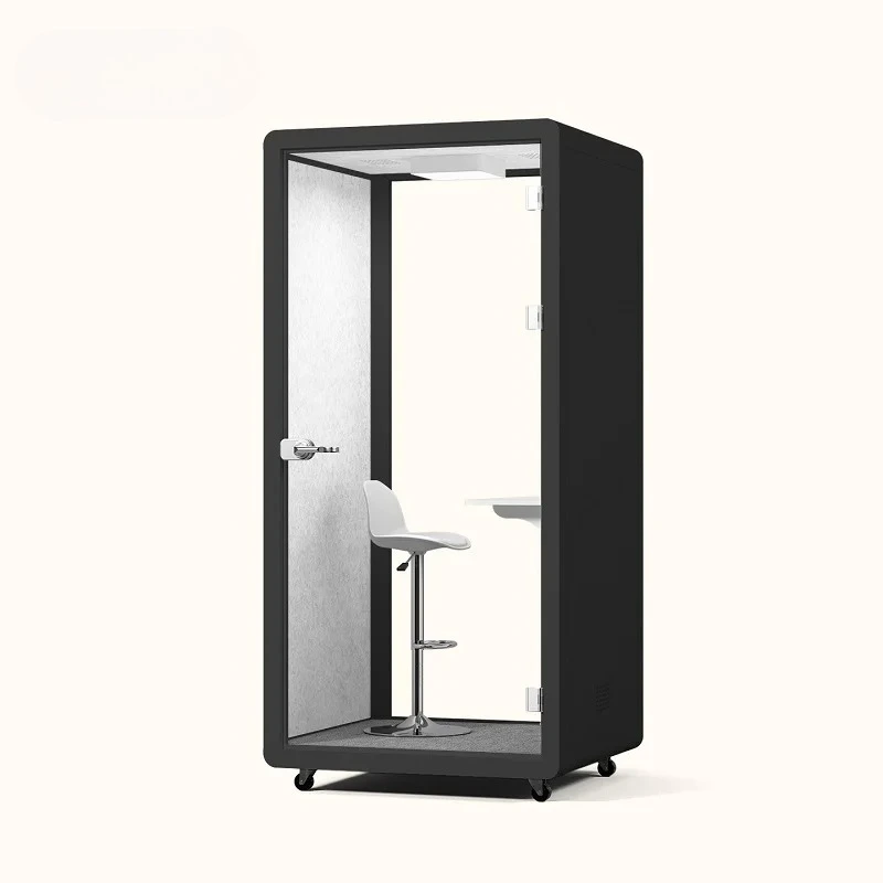 Soundproof Silent Office Conference Cabin, Office Cubicle, Soundproof Single Phone Booth, Recording Studio Cubicle