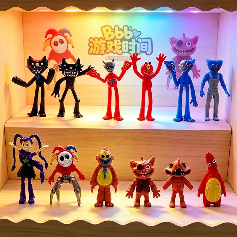 Nouveau prototype 2026 Poppy Playtime Giblet Chum Chompkins Figurine de jeu d'horreur Modèle mignon Périphériques Anime Peluche
