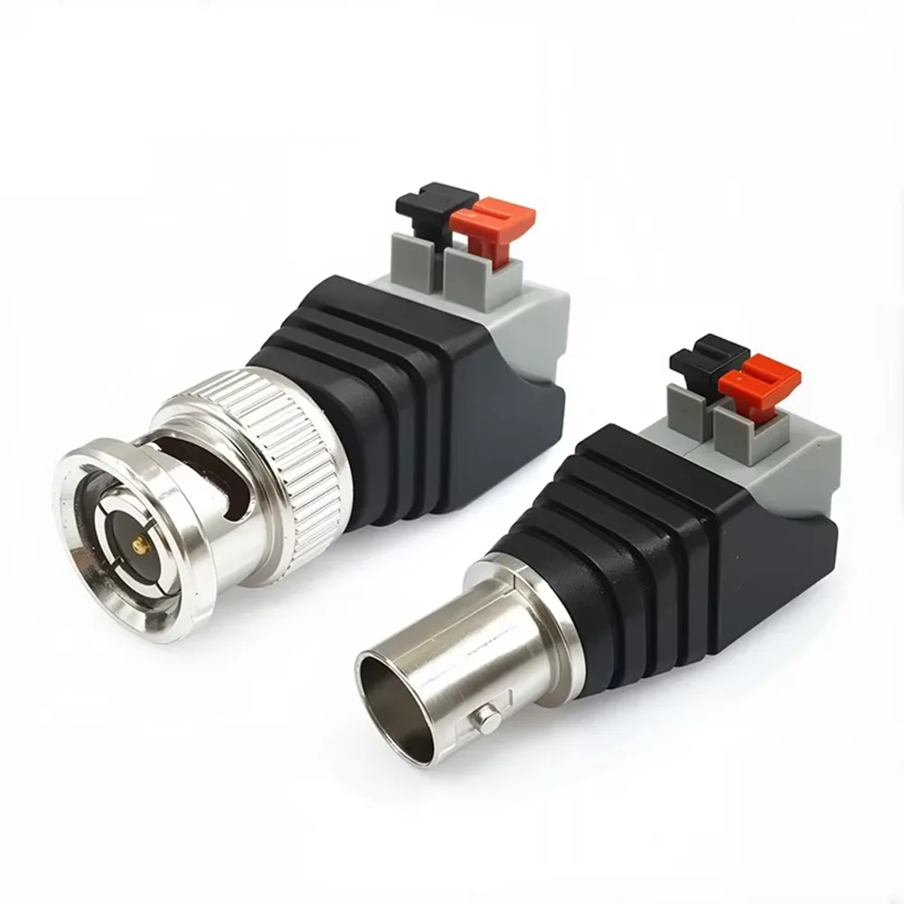 DC/RCA/BNC Male/Female Adapter Connectors DC 2.5 x 5.5mm 12V/24V Power Male Plug Female Jack Adapter For Cameras