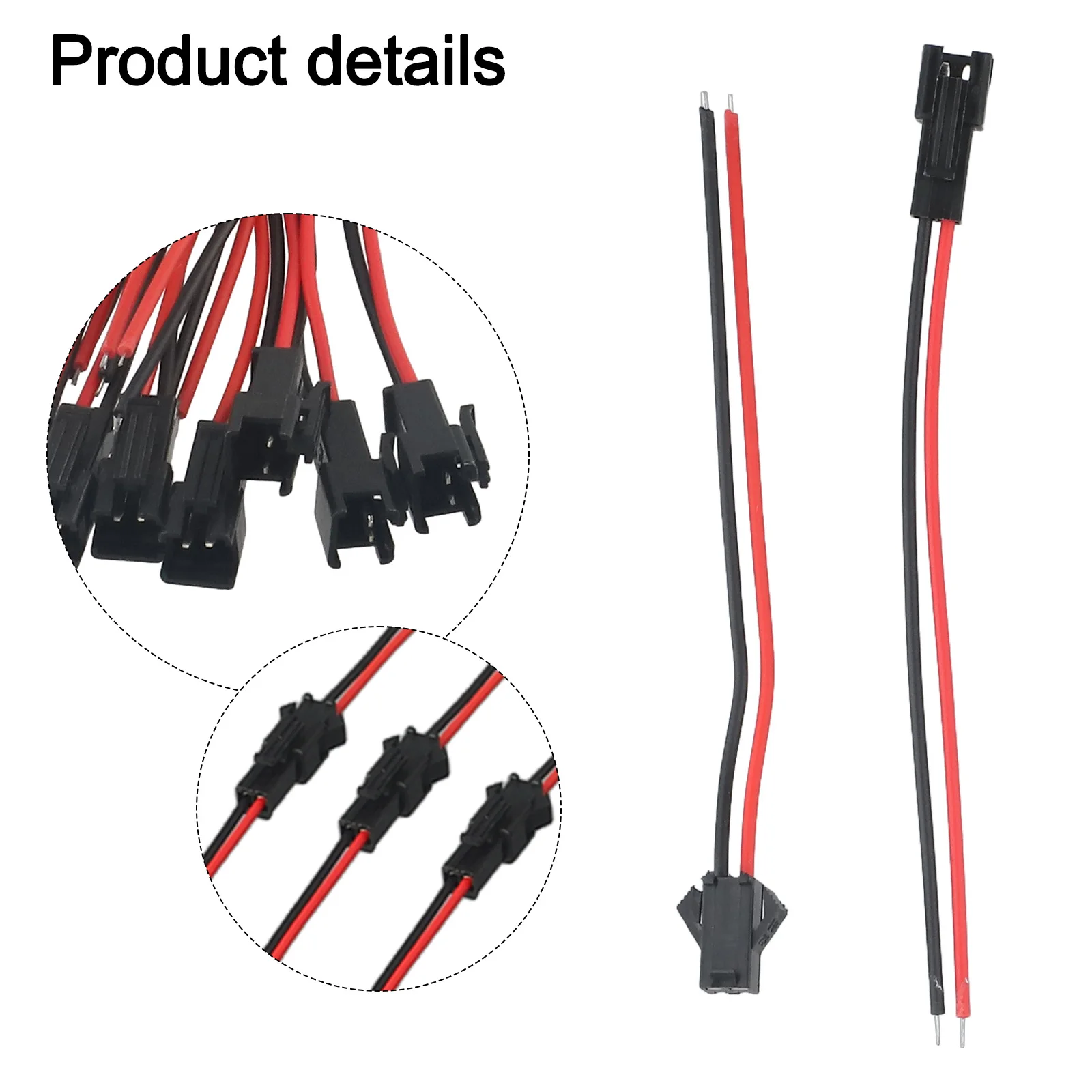 Male Female Terminal Wire Connectors 20pcs Pack for Routine Electrical Maintenance and Installation Tasks 10cm Per Connector