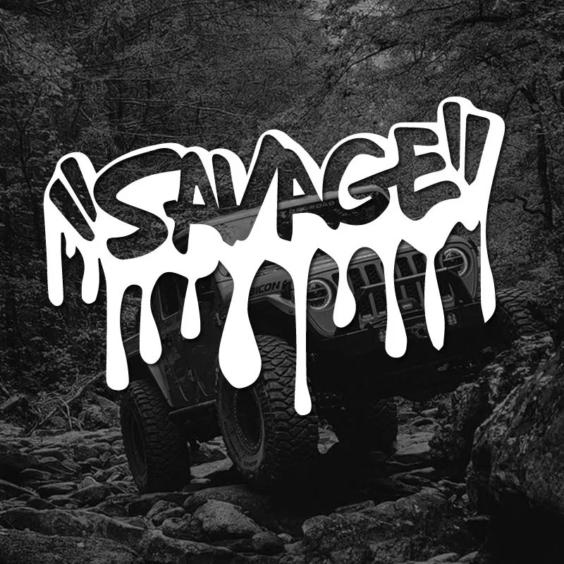 

"SAVAGE" Vinyl Sticker for Car Truck Laptop Wall Window Motorcycle Bumper Decal Waterproof Funny Decals