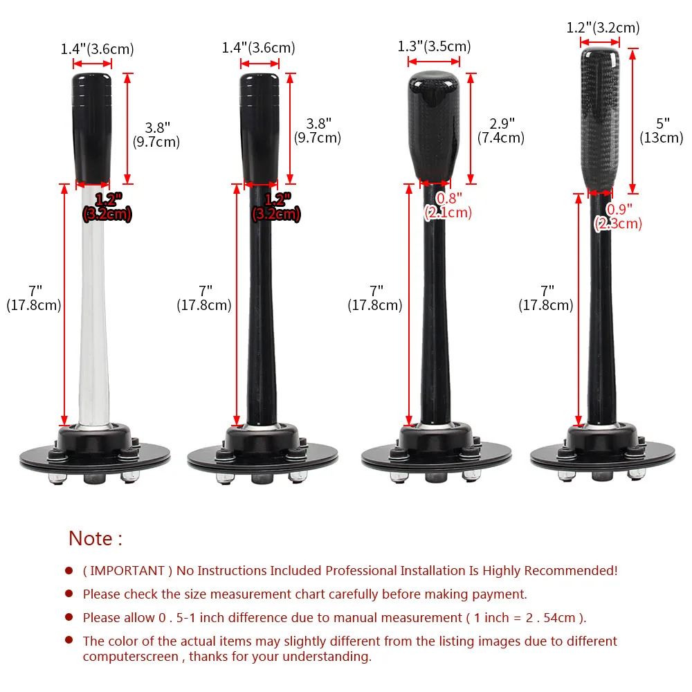 Hot sale Short Shifter Lever With Knob Drift Tuning Adjustable   85-10 E30 E36 E46 E34 E39 Z3 Gear Transmission 265mm