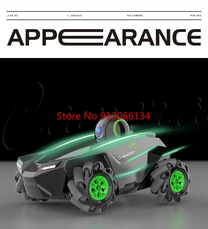 Smart WIFI FPV HD Camera Remote Control Car 2.4G Stunt Drift Gesture Photograph Up Down 90 Degrees Rotation High Speed RC Racing