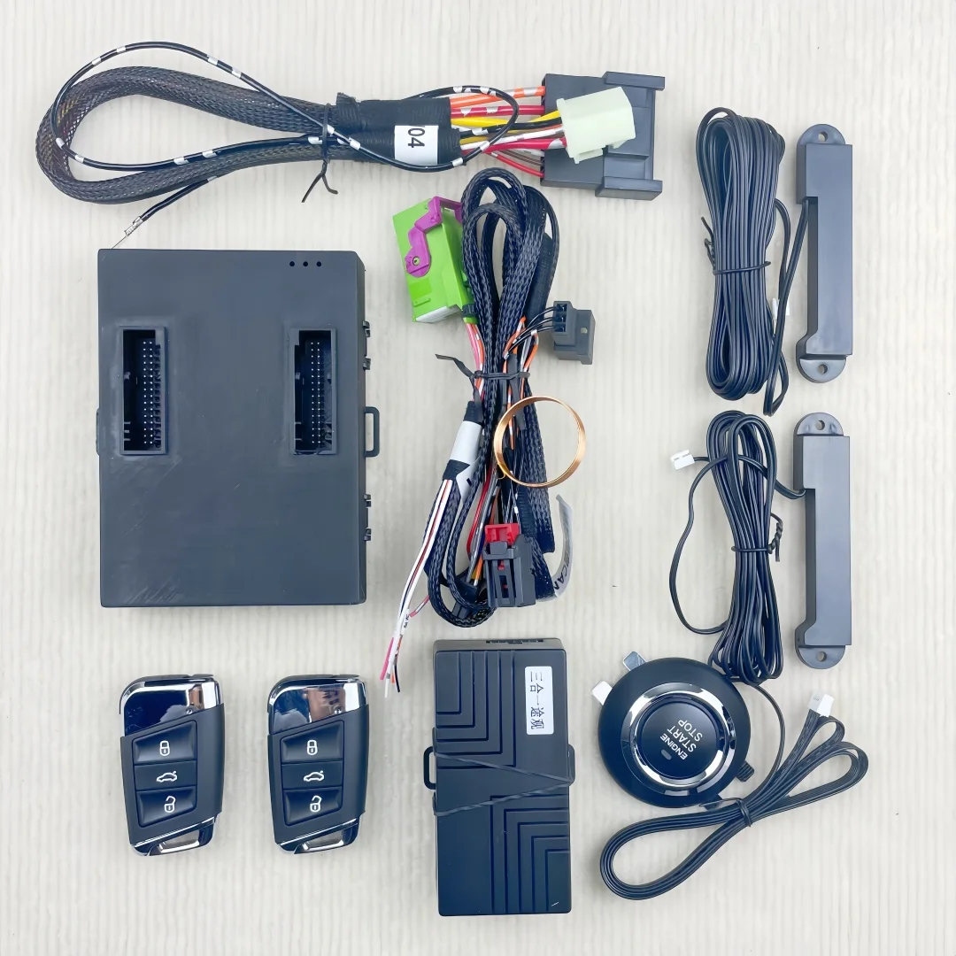 อัพเกรดระบบเข้ารถแบบไม่ใช้กุญแจสำหรับรถยนต์ Volkswagen Lavida ปี 2014-2017  ระบบ Keyless Go, แปลงรถให้เป็นระบบสตาร์ทแบบกดปุ่มพร้อมรีโมทสตาร์ท