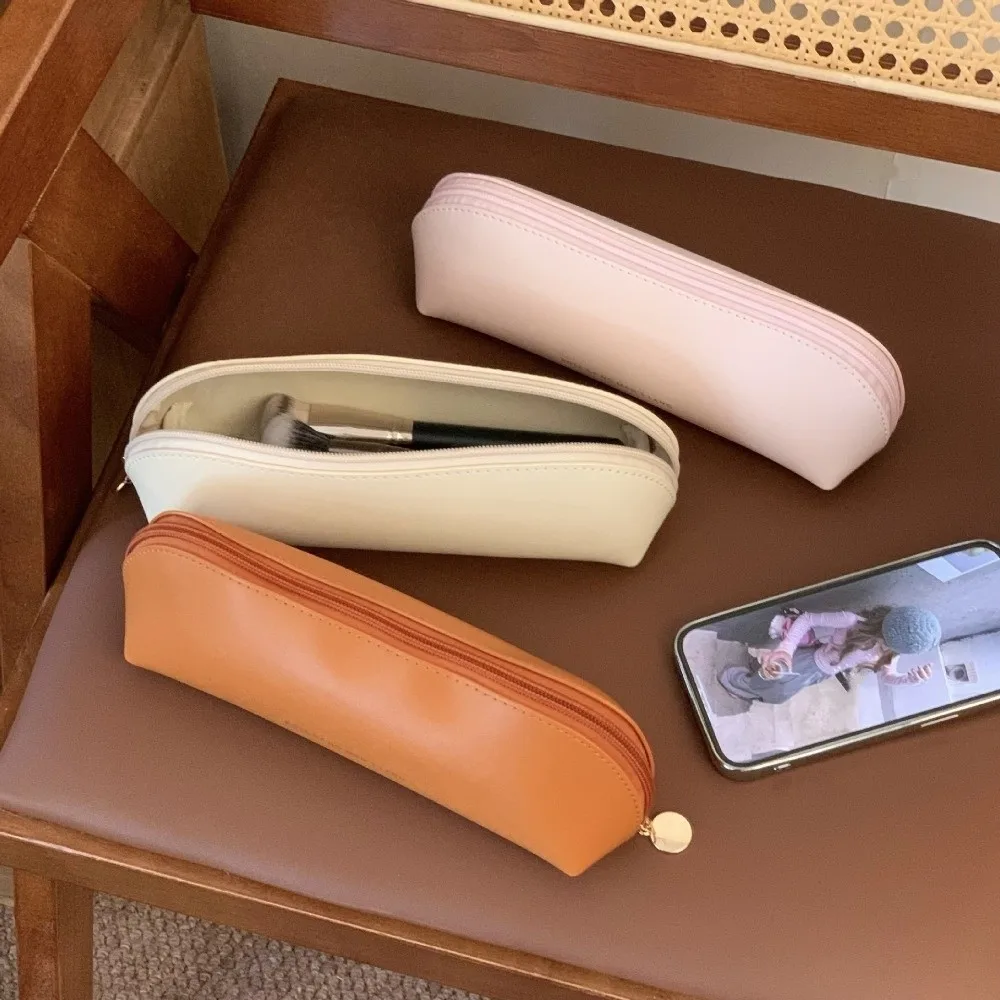 

PU Leather Makeup Brush Storage Bag Protective Case Cosmetic Brush Makeup Brush Holder Waterproof Dustproof Makeup Brush Pouch