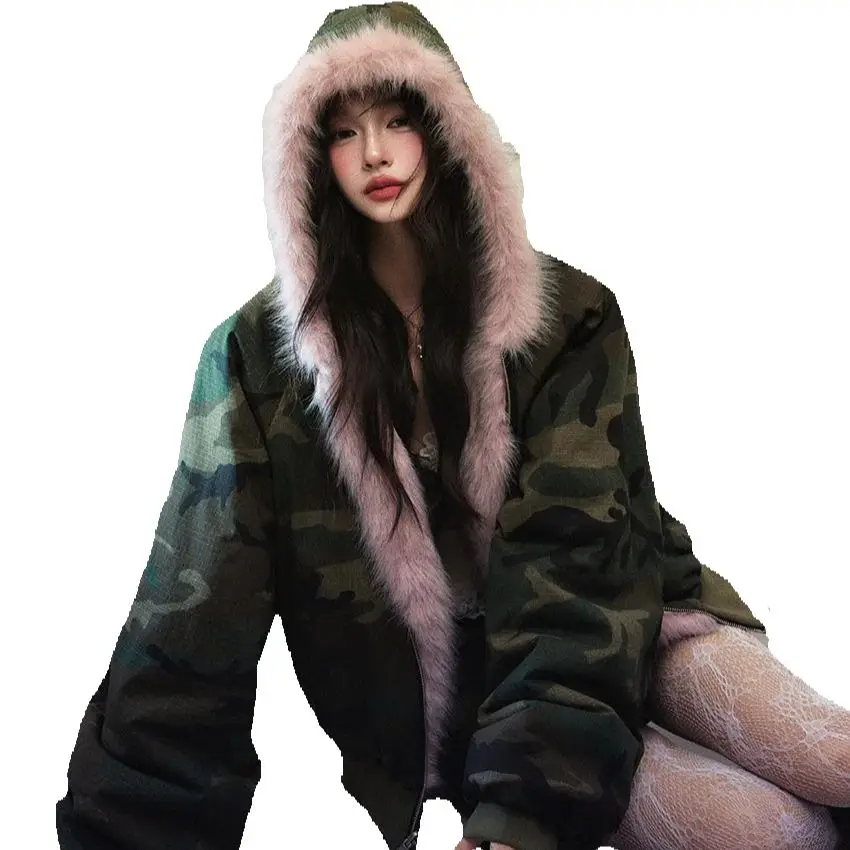 Two-piece set of Barn-style eco-friendly fur coat, autumn and winter workwear and short skirt