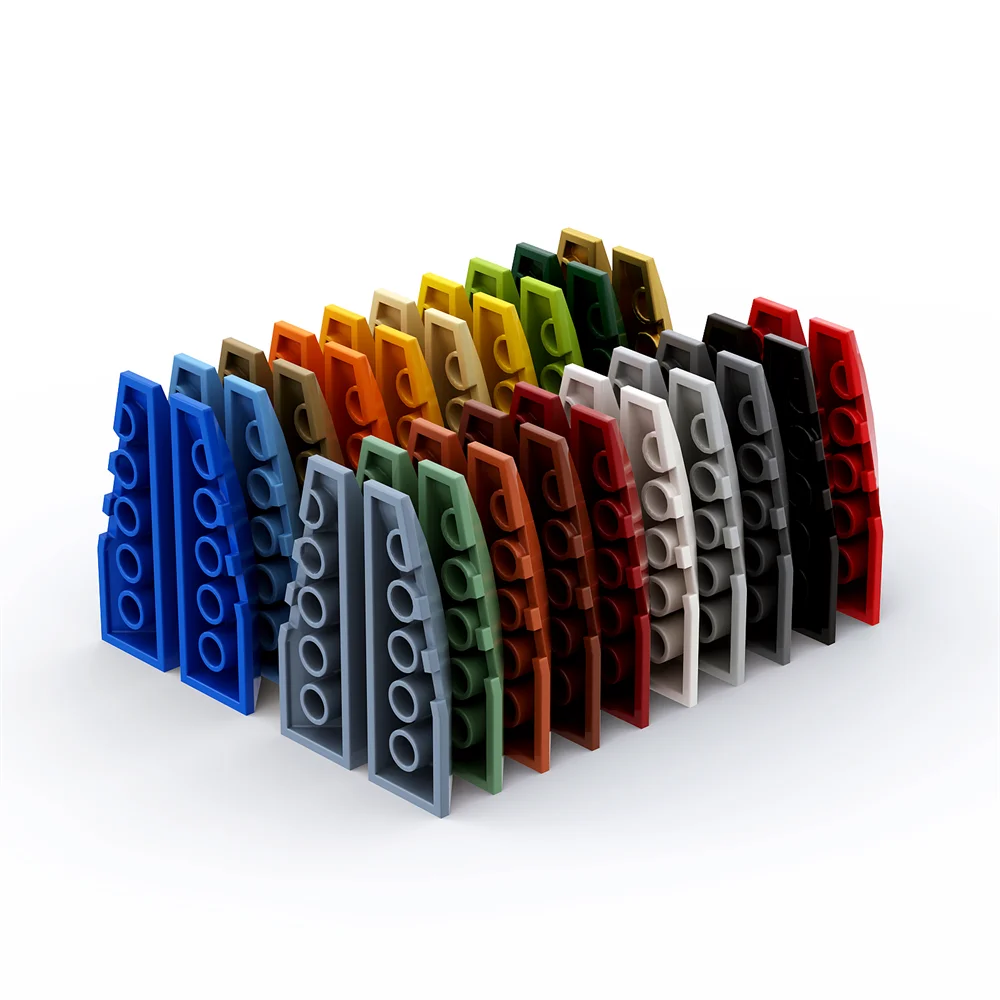 Rainbow Pig MOC Particles 41747 and 41748 High-Tech Wedge 6 x 2 Left and Right Bricks Building Blocks DIY Parts Kid Toy Gift