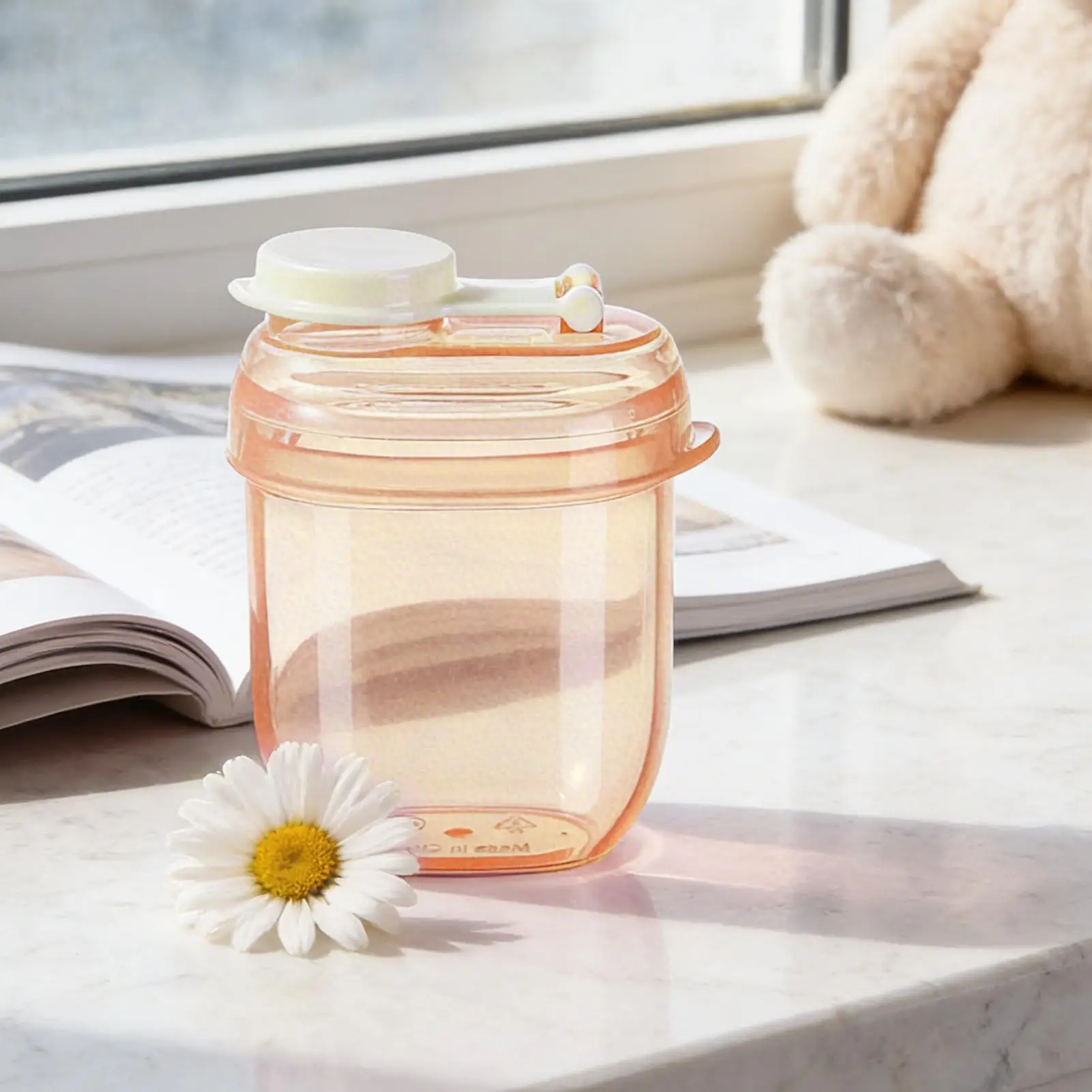 Powder Formula Dispenser Airtight Leakproof Holder Box Sealed Portable Formula Dispenser for Home Kitchen Travel Feeding