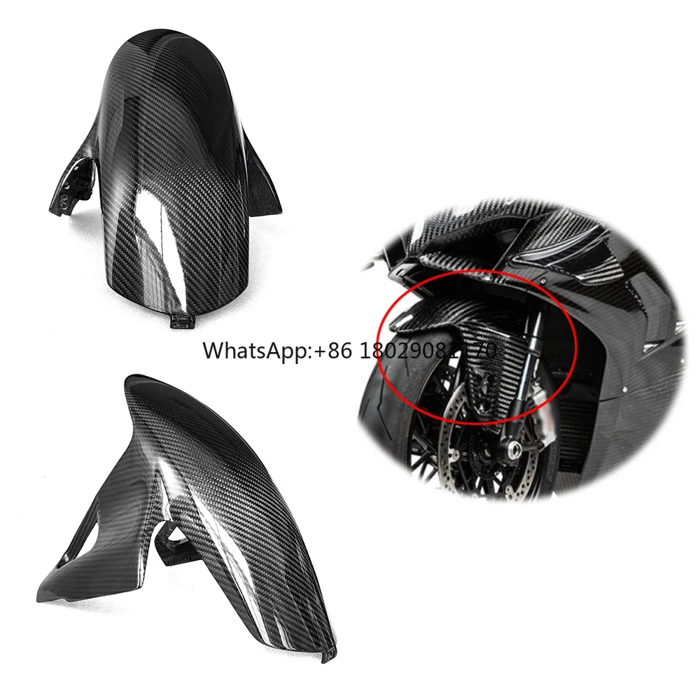 Carbon Fender Mudguard para modificação de motocicleta, pára-choque dianteiro, Splash Mud, Dust Guard, Ducati Panigale V4 V4S, 2018-2020