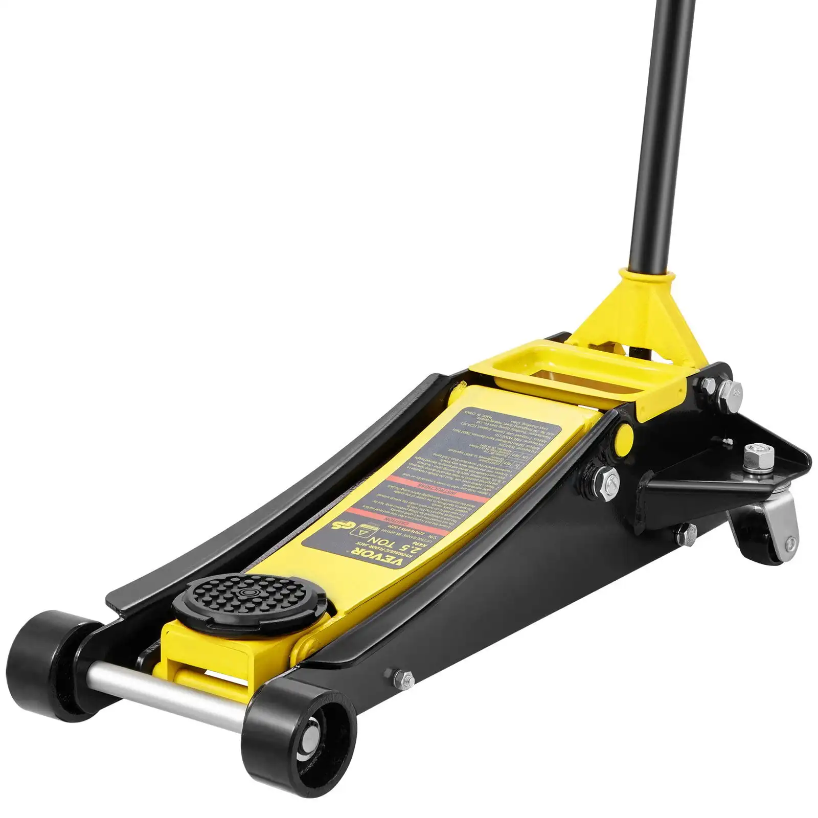 2.5 Ton Low Profile Racing Floor Jack, Dual Pump Aluminum/Steel Car Jack for SUVs, Trucks, and Sedans