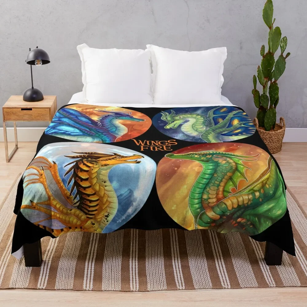 

Wings of Fire - Heroes of the Lost Continent Throw Blanket Nap Thermals For Travel Blankets