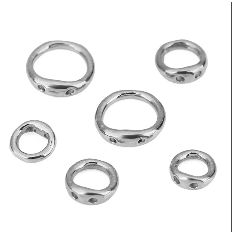 20 Stück Edelstahl-Halskettenverschlüsse, Haken, Fädeln, Perlenzubehör, verblasst nie, Endverbinder für die Herstellung von DIY-Halsketten und Schmuck – Detail 3