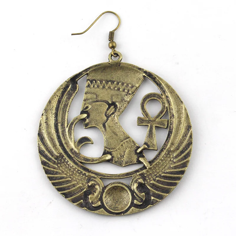  Pharaoh Cleopatra And Pyramid Illuminati Evil Eye Ankh Pendant Ethnic Necklace Men Women Birthday Gift Christmas Gift