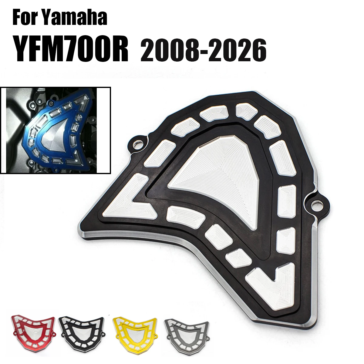 CNC Aluminum Front Sprocket Cover Guard Case Saver For Yamaha Raptor 700 YFM700R SE 2006-2020 2021 2022 2023 2024 2025 2026 ATV