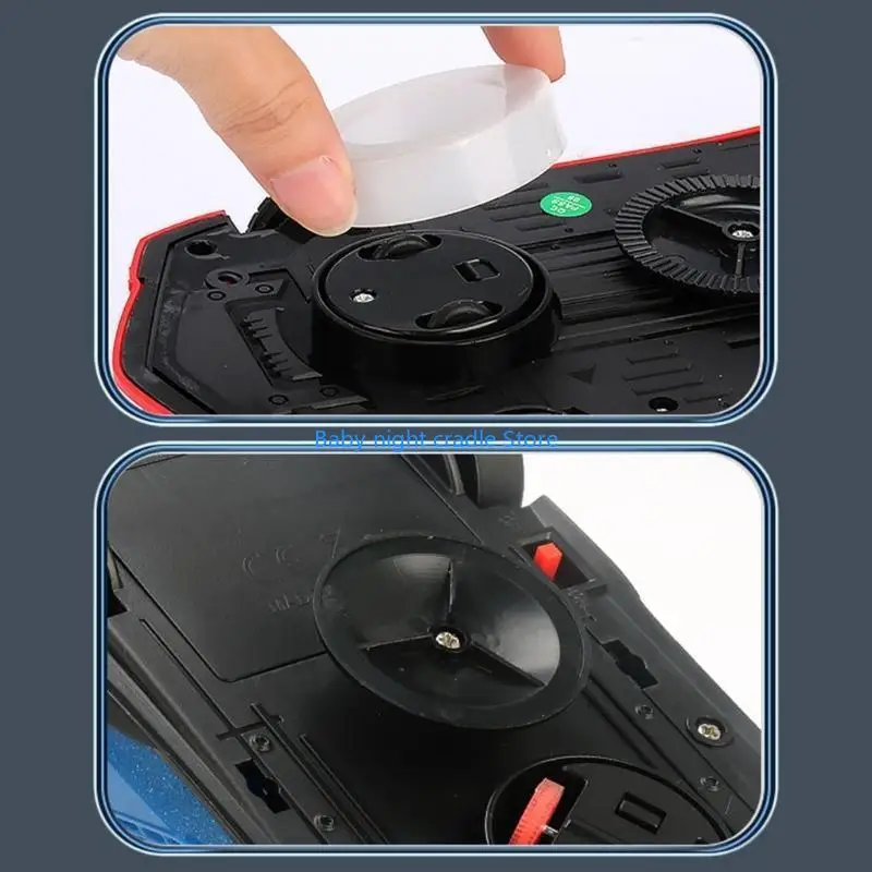 

J2FF LED Constructions Pterosaur Car Toy with Colorful Light Universal Wheel Electric Vehicle Toy Children Crawl Learning Toy