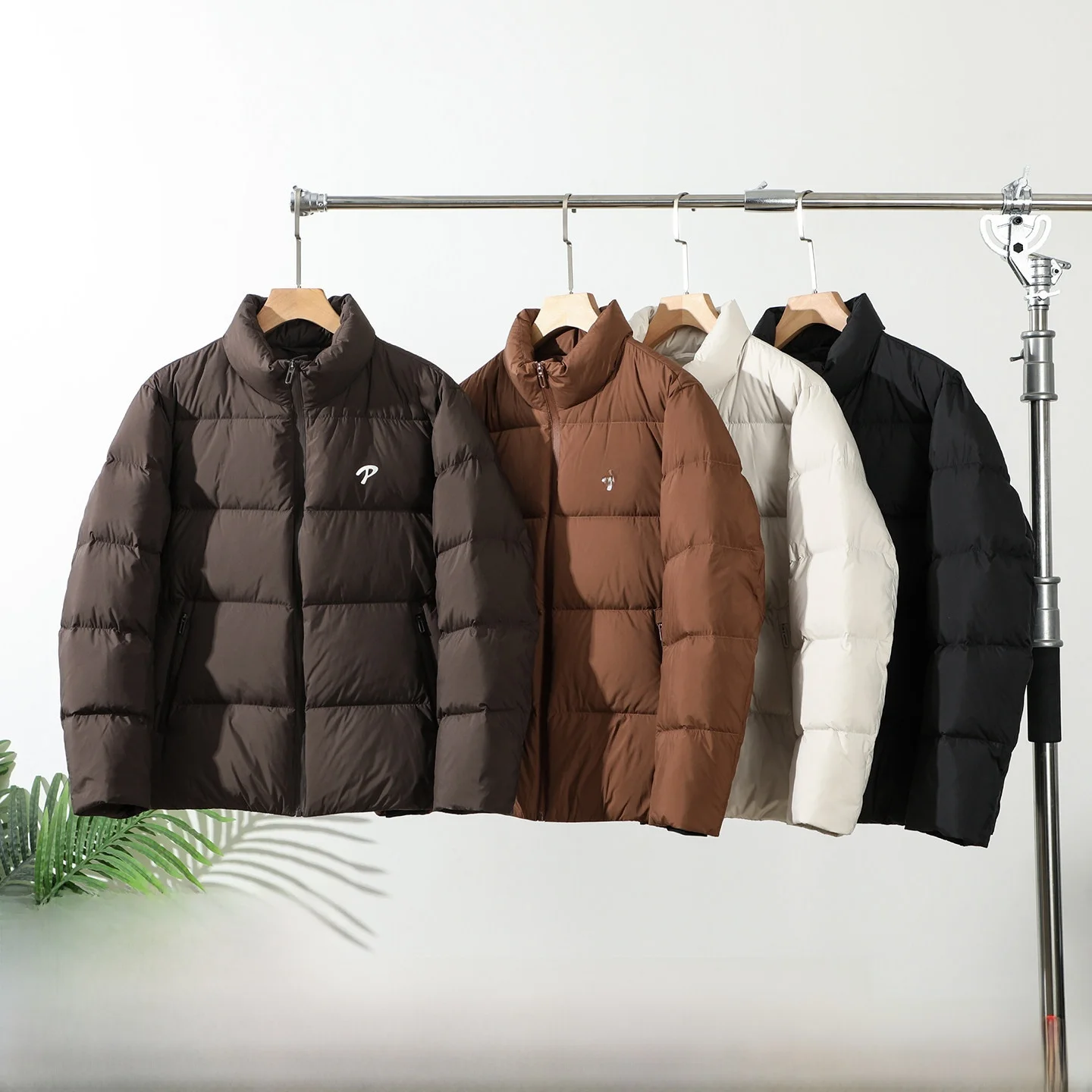 

Men's Thiened down Jaet High Puff White Du Feather over 200g Stand Collar Comfortable Warm Autumn Winter Faionable Po...