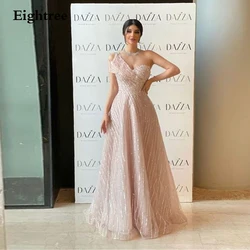 Eightree-vestido de noche elegante de lujo para mujer, vestidos de fiesta de boda con lentejuelas brillantes, vestidos largos de Gala de Dubái para eventos especiales, 2024 vestidos de graduación