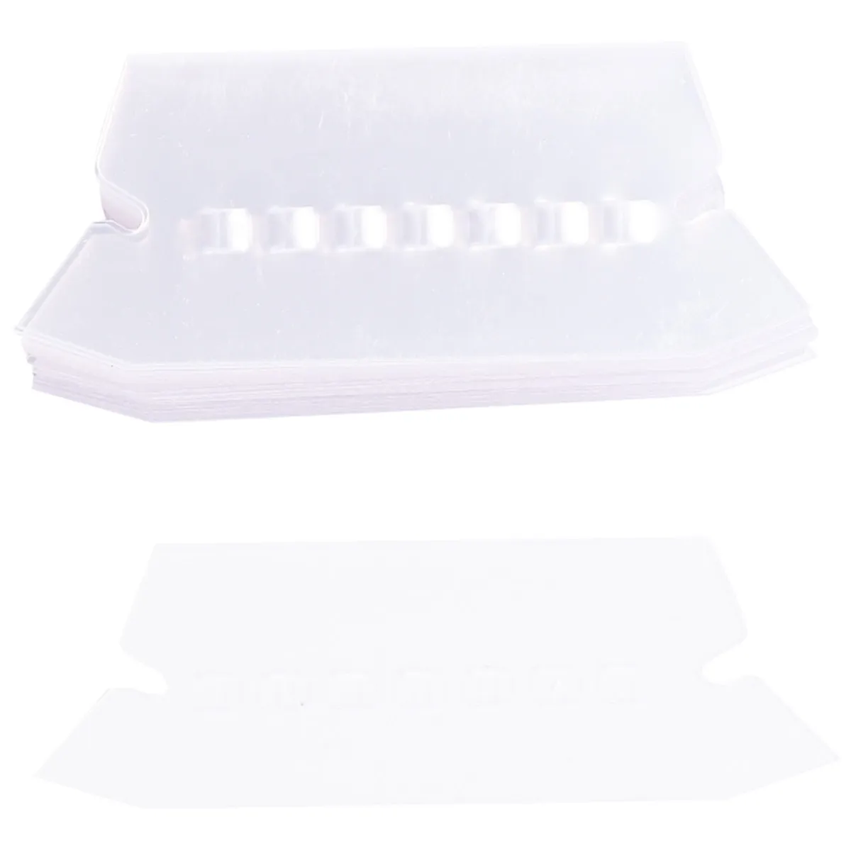 

100Pcs File Folder Tabs Clear Reusable Hanging Folder Labels Office Supplies for Students Work Efficiency and Easy File