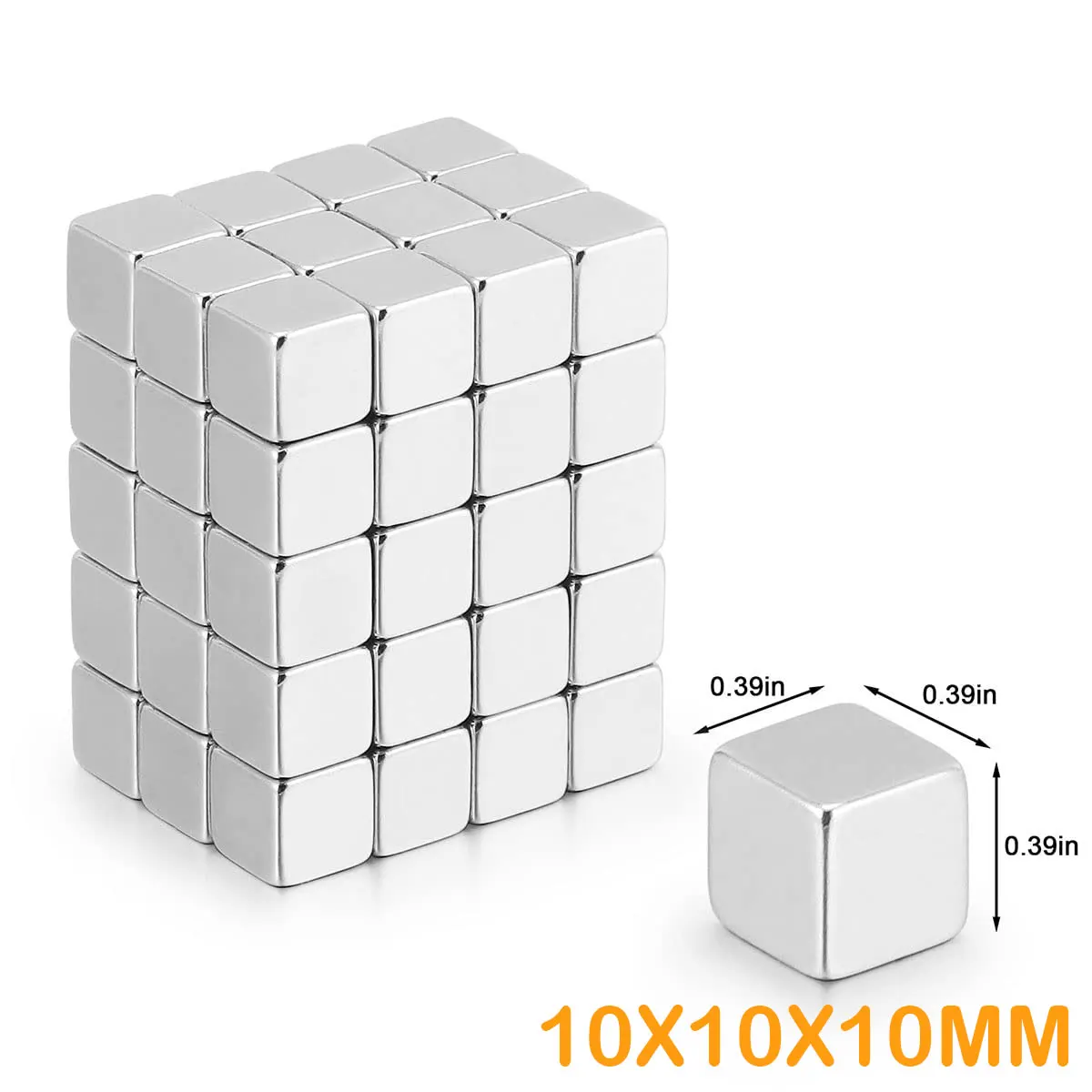 Square Cube Magnets - 10 X 10 X 10mm Refrigerator Magnets Fridge Magnets Whiteboard Magnets Square Magnets Small Magnets