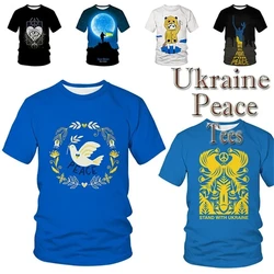 Ukrainian Peace 3D Printed T-shirts Classic Summer Men Women Clothing Round Neck Short Sleeve Streetwear Tops Tees Cool Tshirts