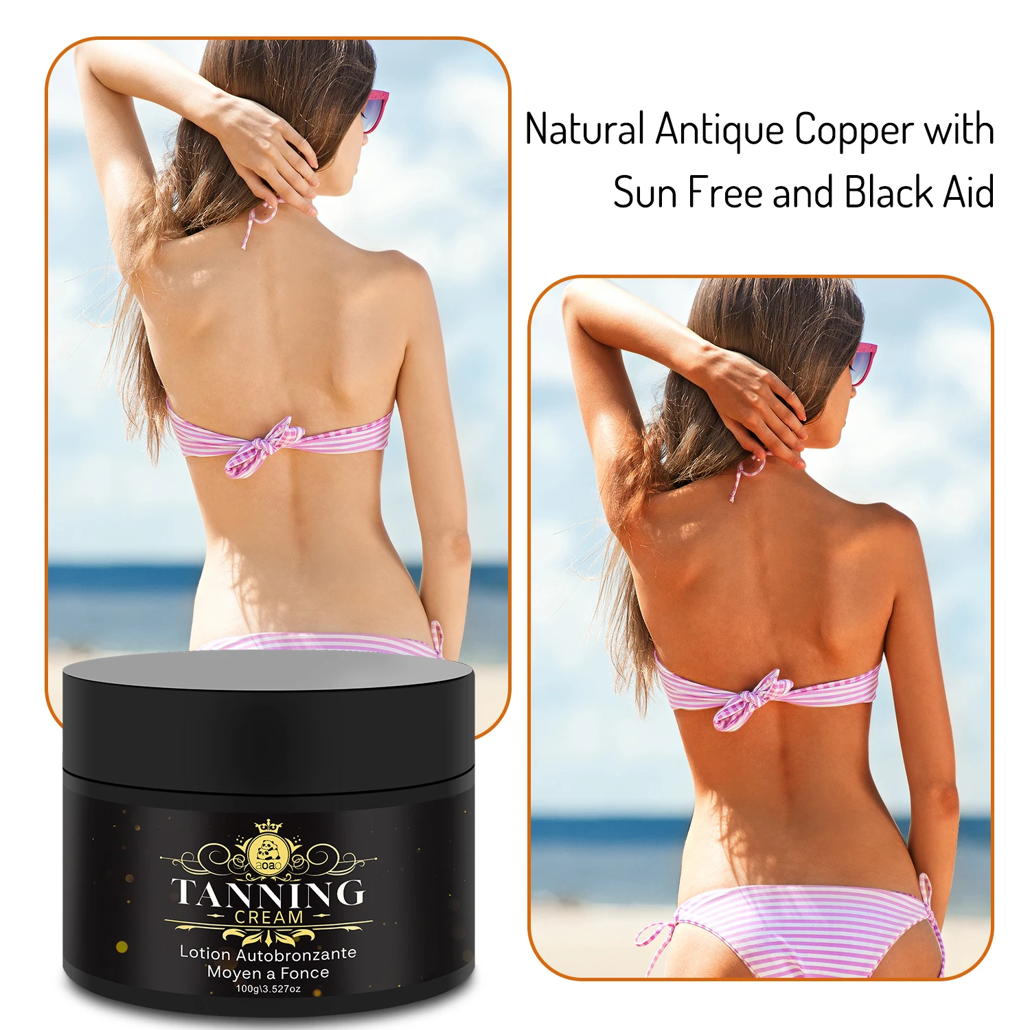 

Sunless Tanning Lotion with Macadamia Oil, Shea Butter & Coconut - Hypoallergenic, Moisturizing