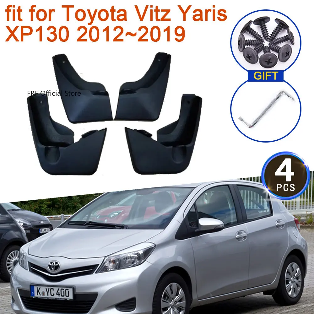 Mudguards for Toyota Vitz XP130 5-door Yaris 2012~2019 2014 Accessories 4x Mud Flaps Splash Guards Front Rear Wheel Fender Flare