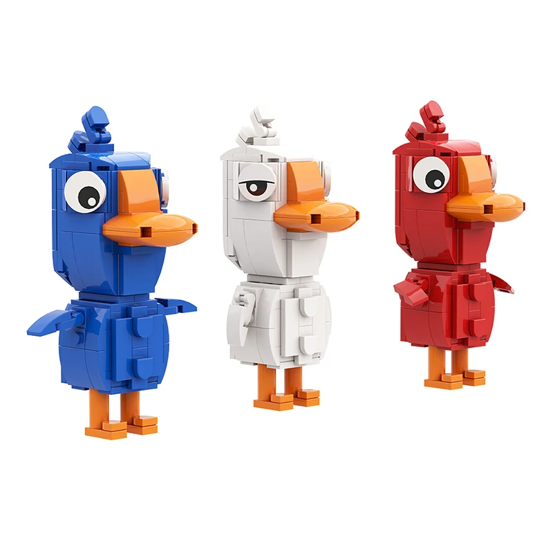 Gobricks MOC Game Animal Goose-Goose Duck 3D Model Building Blocks  Ducks Exploring Space Bricks Educational Toys For Kid Gift