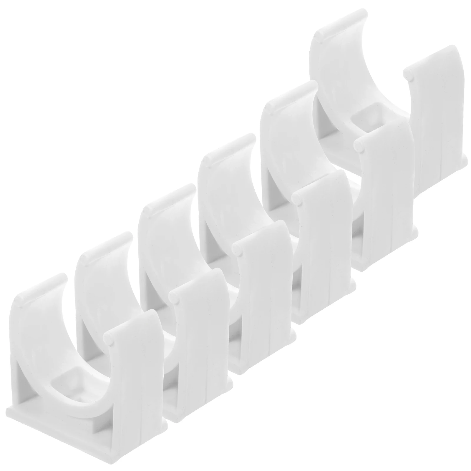 

50pcs PVC Clamps 20mm Pipe Support Clamp OD Durable U Shape Supports Brackets Hose Mounting Clips Gardening Plumbing