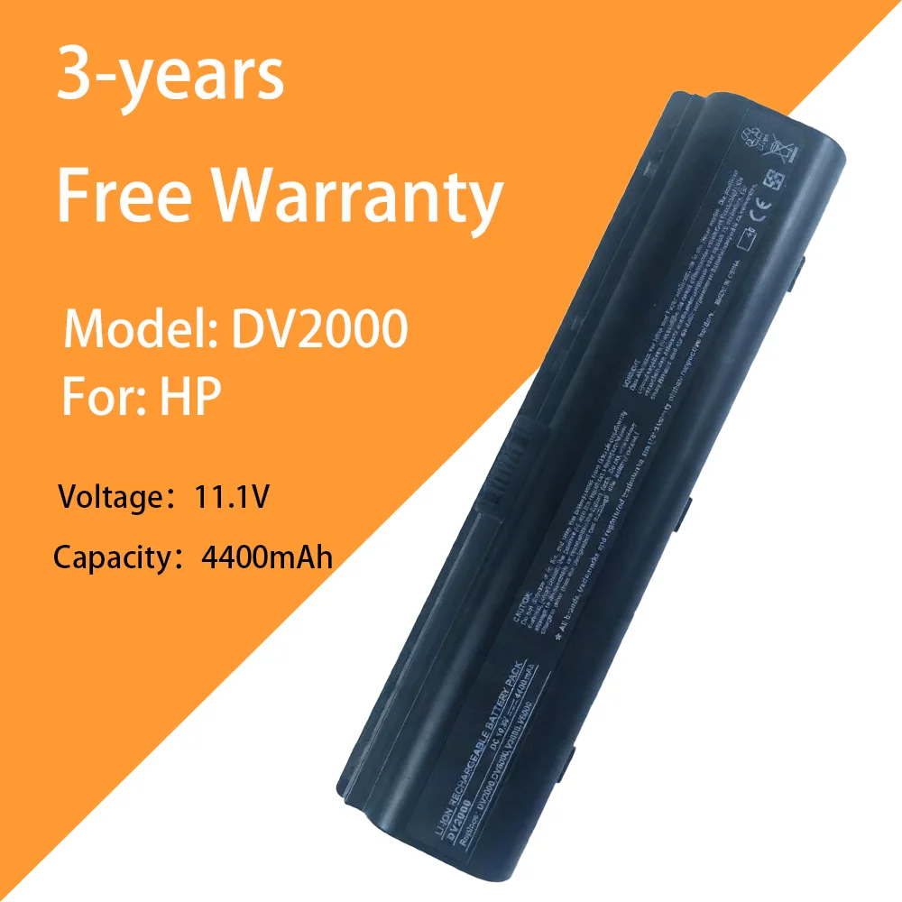

11.1V 6cells New notebook battery DV2000 for HP DV2000 v3000 6000 3700 3500 OB42