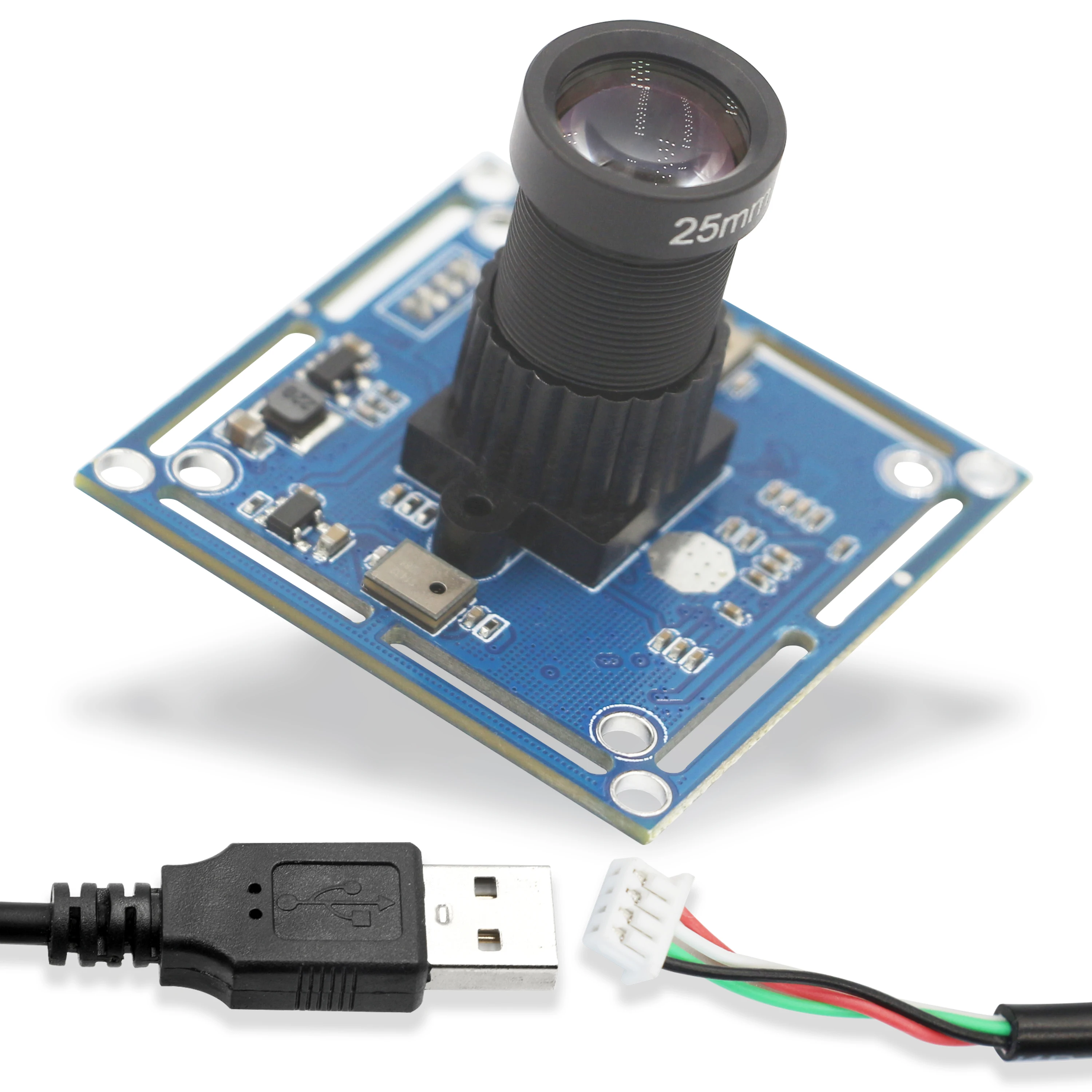 

Low Light 2MP 1080P IMX323 WDR RGB Telephoto Camera Module FF 30FPS Wide Angle CMOS Sensor USB UVC Micro Camera Module OEM