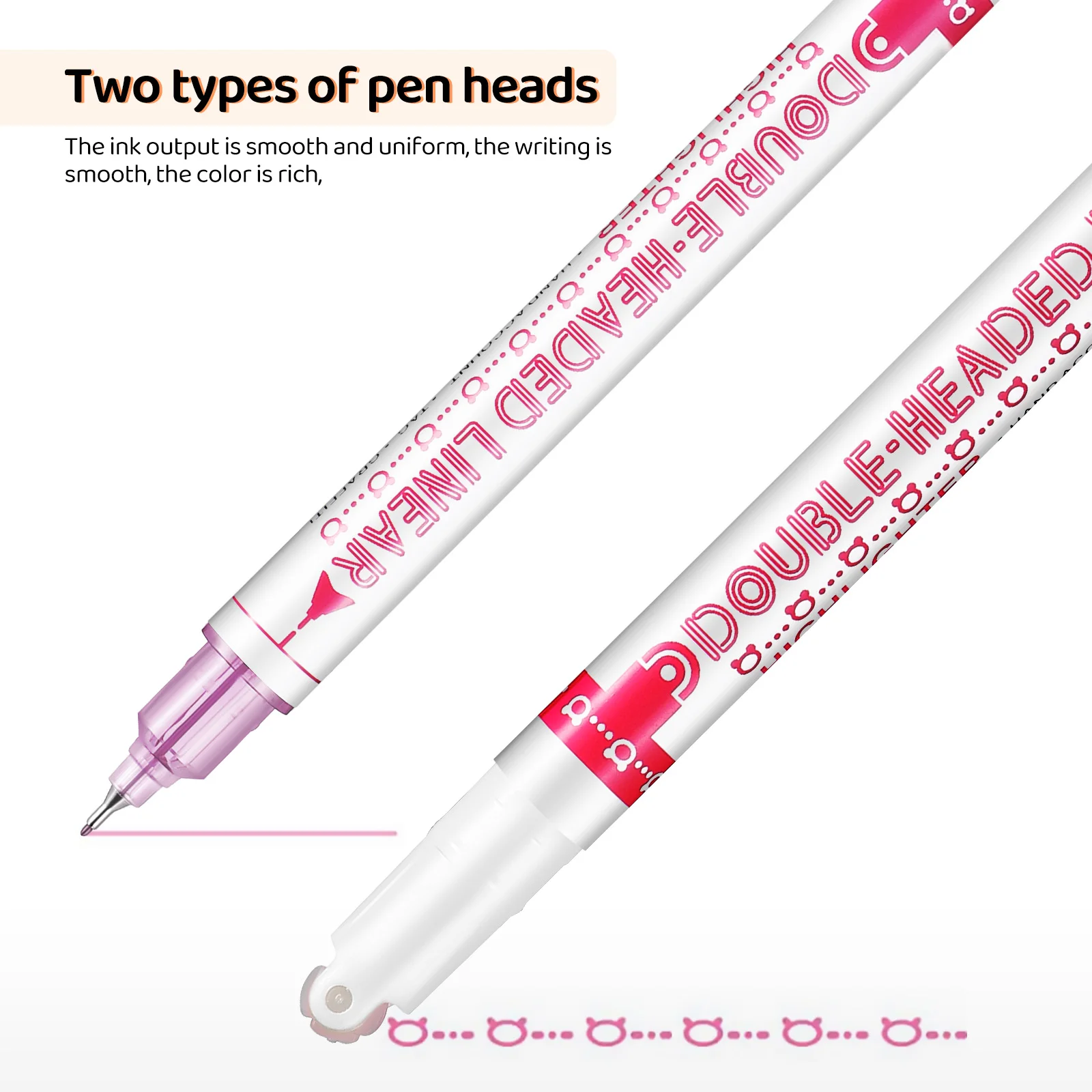 

24Pcs Flair Pens Set with Pattern Wheel and Fine Tip for School Office Stationery Writing Marking Art Projects Kids Adults