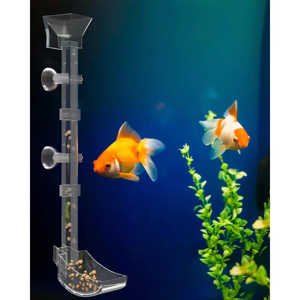 

Aquarium Fish Feeder Fish Tank Sinking Feeder Ornamental Fish Shrimp Feeders Set Frogs Feeding with Feeding Ring Cleaning Brush