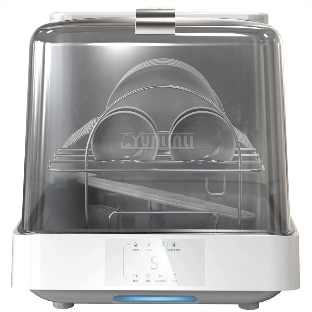 แบบพกพาเครื่องล้างจานห้องครัวจานเครื่องซักผ้า Lave Vaisselle ในครัวเรือน Intelligen เครื่องล้างจาน Mini Lavadora