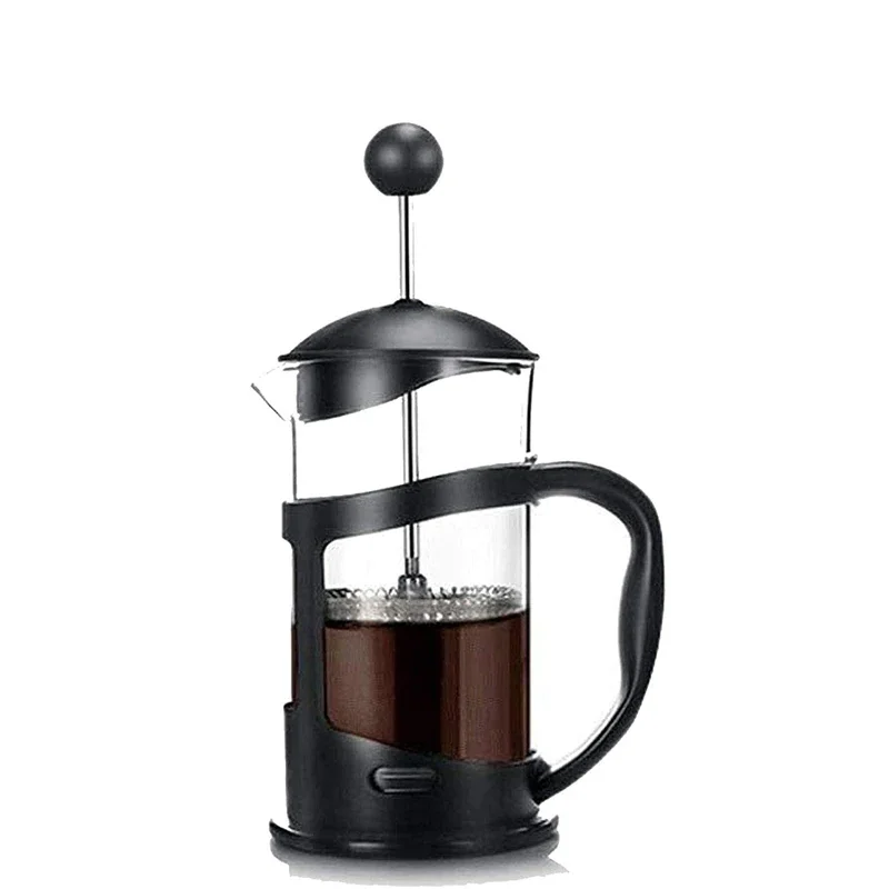Cafetière en verre manuelle portable, presse française, outil de percolateur pour filtre à thé, plusieurs tasses, 1000ml