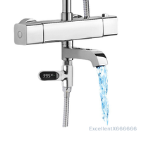LED Display Water Temperature Monitor for Hot Tub Shower Faucet Bath Thermometer Electric Home Water Temperature Meter