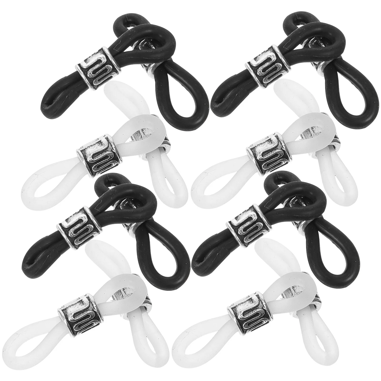 

20 Pcs Glasses Adjustable Eyeglass Chains Ends Silicone for Connector Anti-slip Holder Cord Holders Accessories