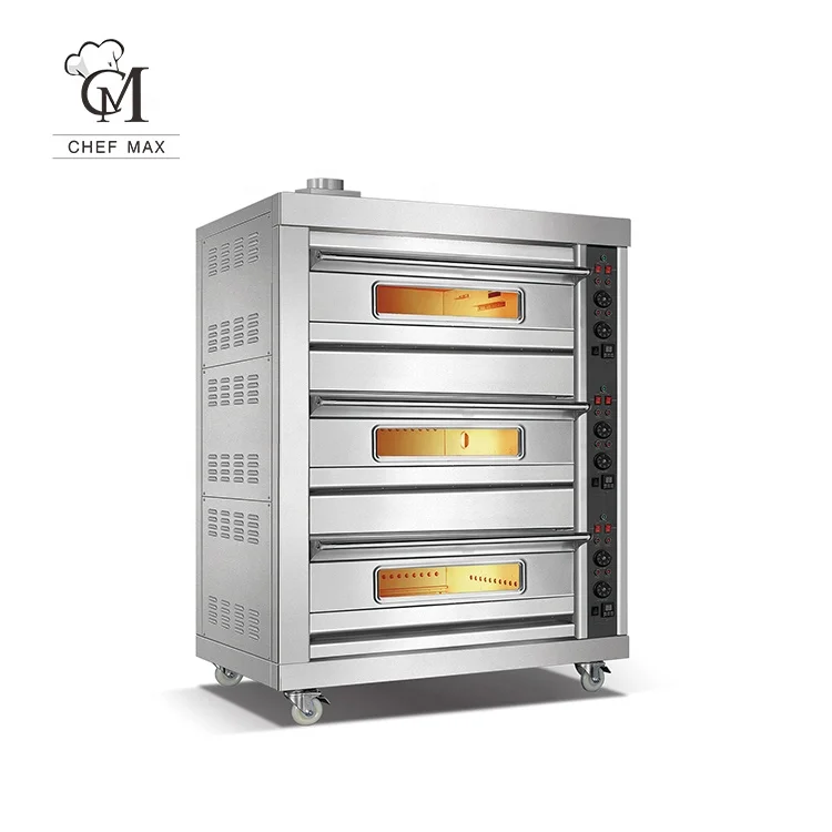 

Chefmax Commercial Stainless Steel Precise Temperature Control Bakery Baking Gas Oven