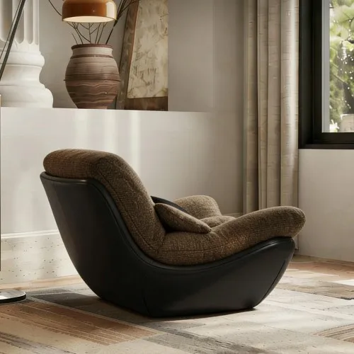 Nordic designer creative modern minimalist living room leisure sofa recliner lazy bedroom home advanced sofa chair