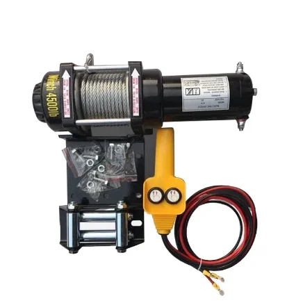 цена 12V 24V vehicle self-rescue off-road winch    electric  for  crane 2000 lbs