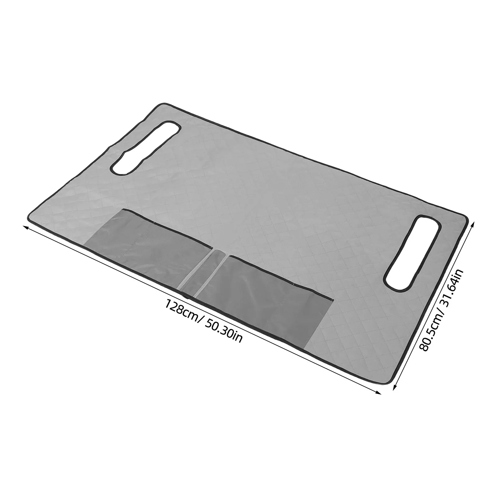 Golf Cart Seat Protector Polyester 50.4x31.7 Inch Non Slip Waterproof Bench Cover Storage Pockets Machine Washable