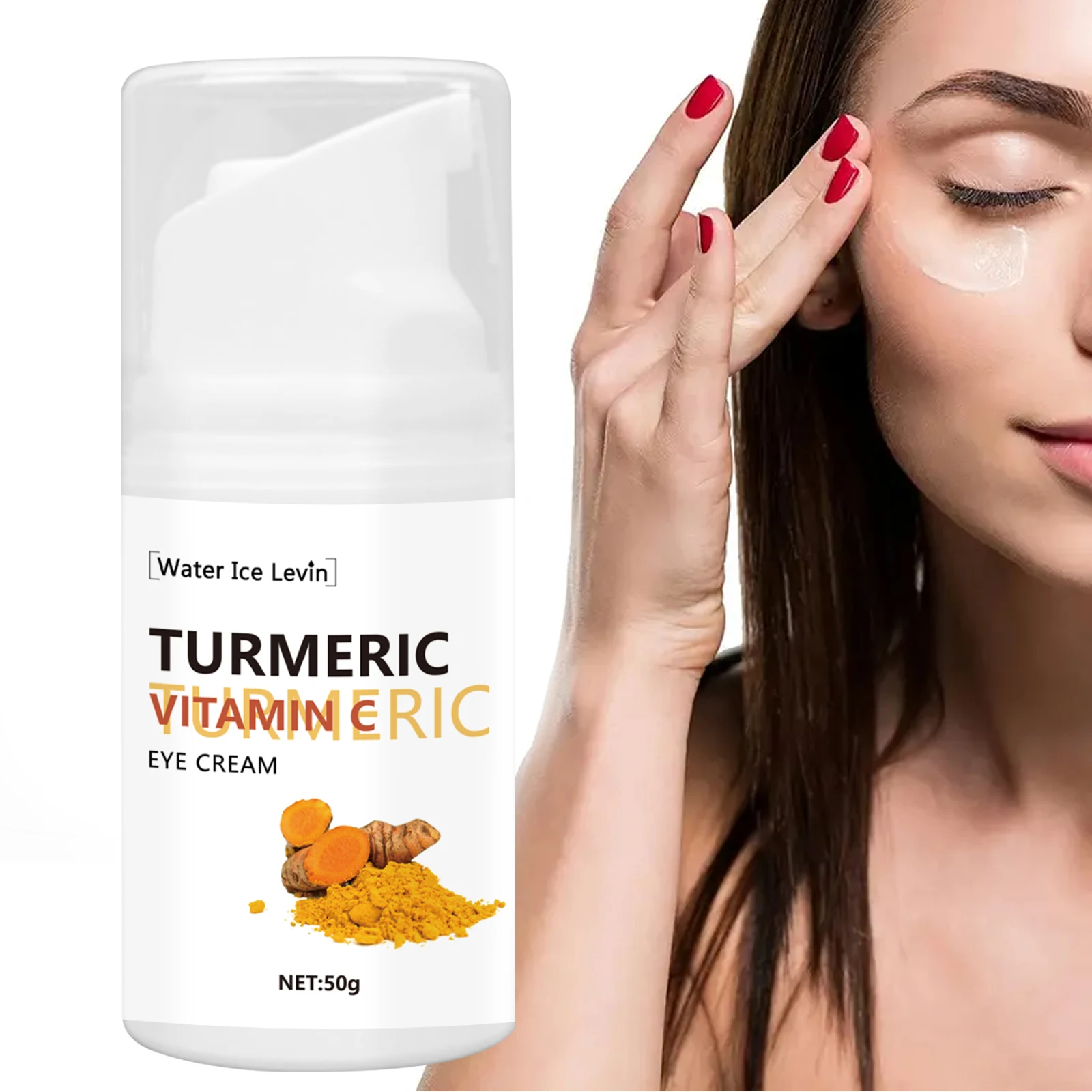 50g Turmeric anti-wrinkle eye cream removes dark circles, eye bags, puffiness, fine lines, moisturizing eye care original 2024