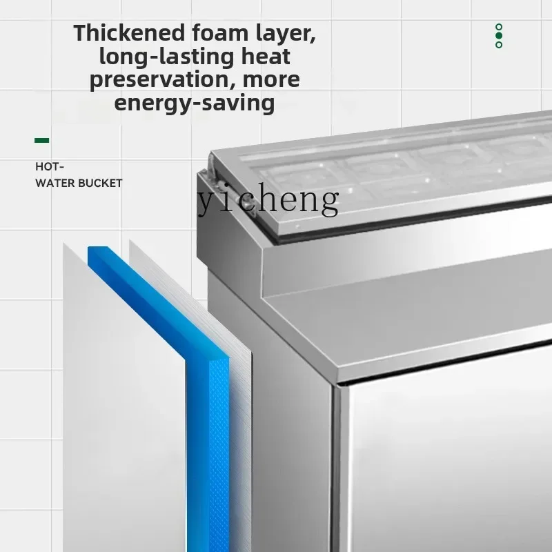 TQH salad table fresh-keeping workbench fruit fishing display cabinet commercial Malatang cold dishes refrigerated side
