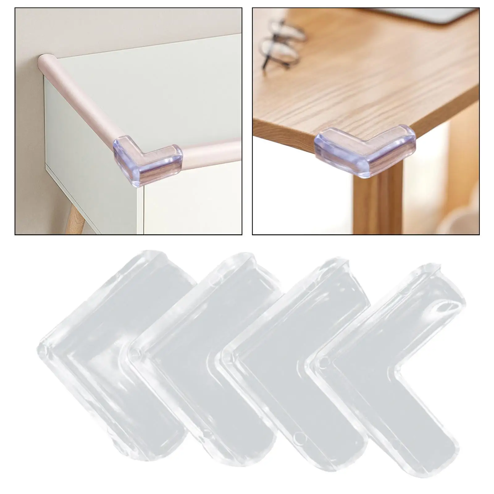 4Pcs Table Corner Protectors Baby Proofing Table Corner Edge Protection Cover for Furniture