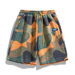 Pantalones cortos con estampado Floral para hombre, Shorts de entrenamiento, baloncesto, Joggers, deportes de sudor, estilo coreano, novedad elegante en Xl